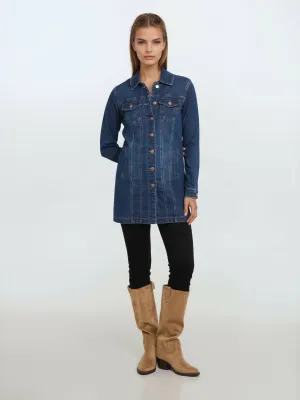 LOIS ANNA LONG JEAN JACKET