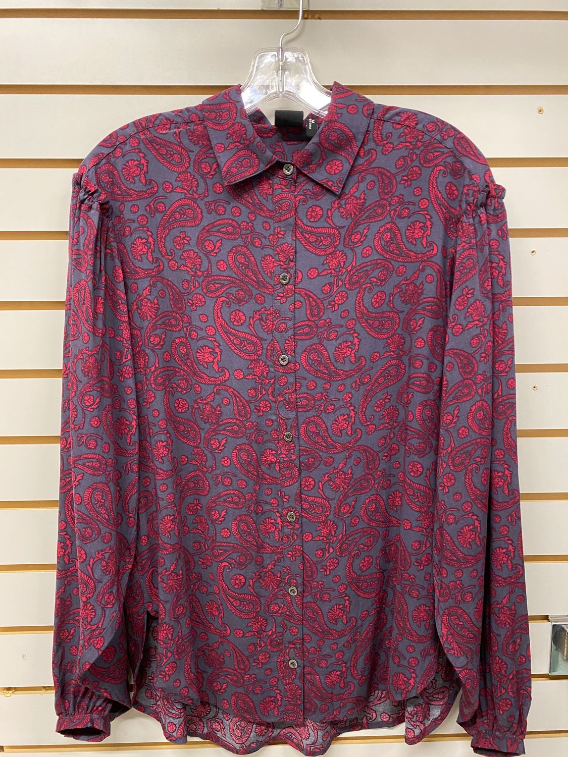 LADIES CTW7257003 BURGANDY RAYON SHIRT CRUEL GIRL, Size: M