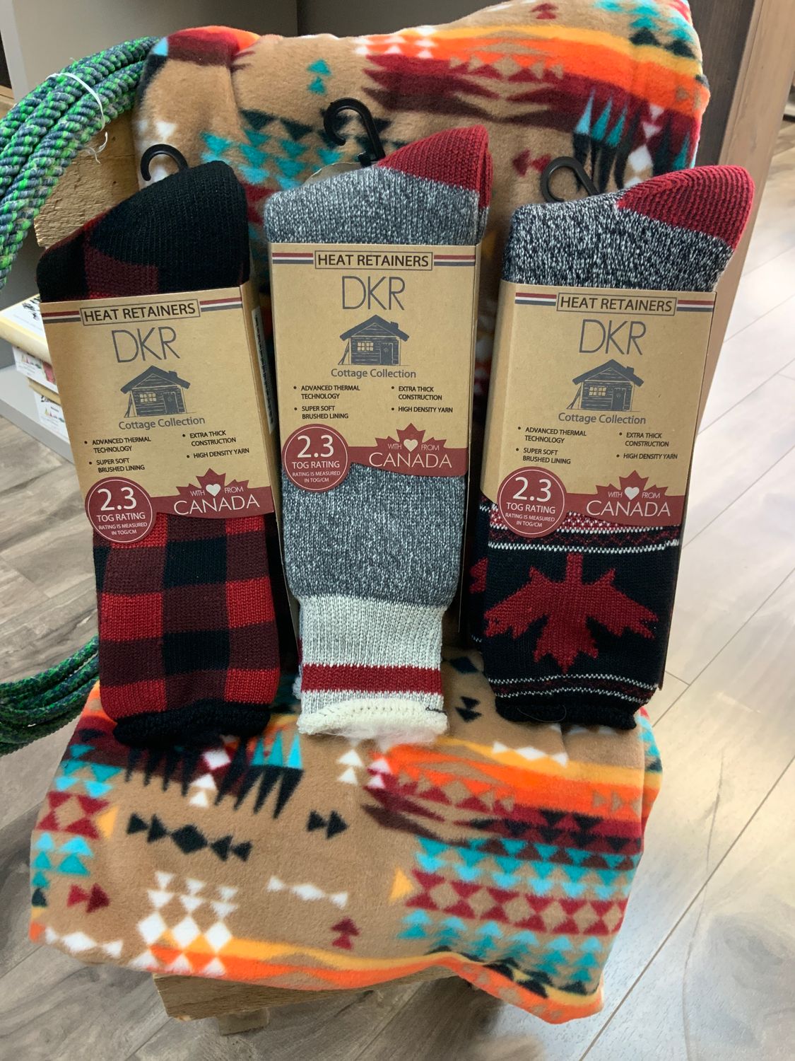 COTTAGE COLLECTION THERMAL HEAT SOCKS, Color: Style, Size: Socks