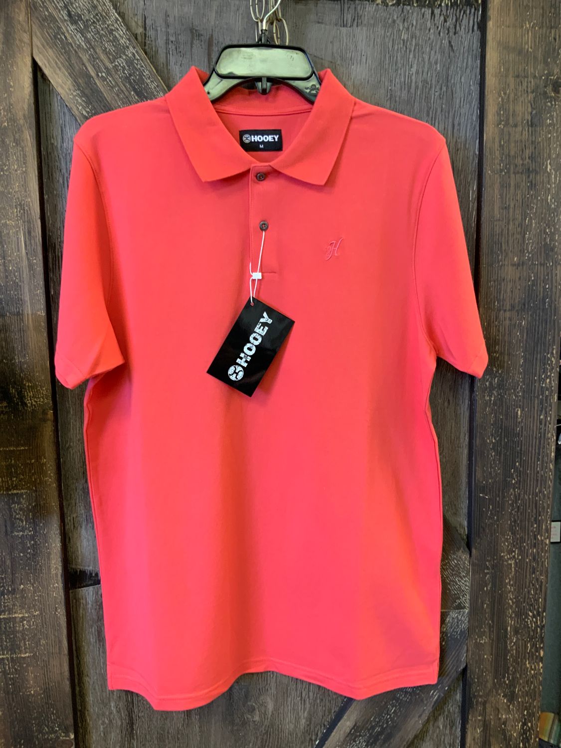 MEN’S HOOEY THE MAVERICK WATERMELON RED POLO, Size: M