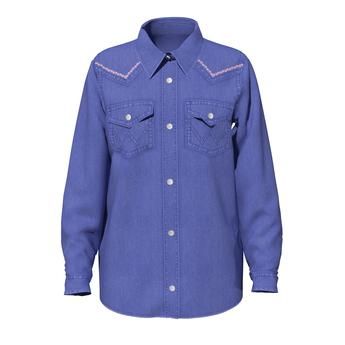 WRANGLER GIRL’S SNAP L/S PURPLE SHIRT GW3013P, Size: M