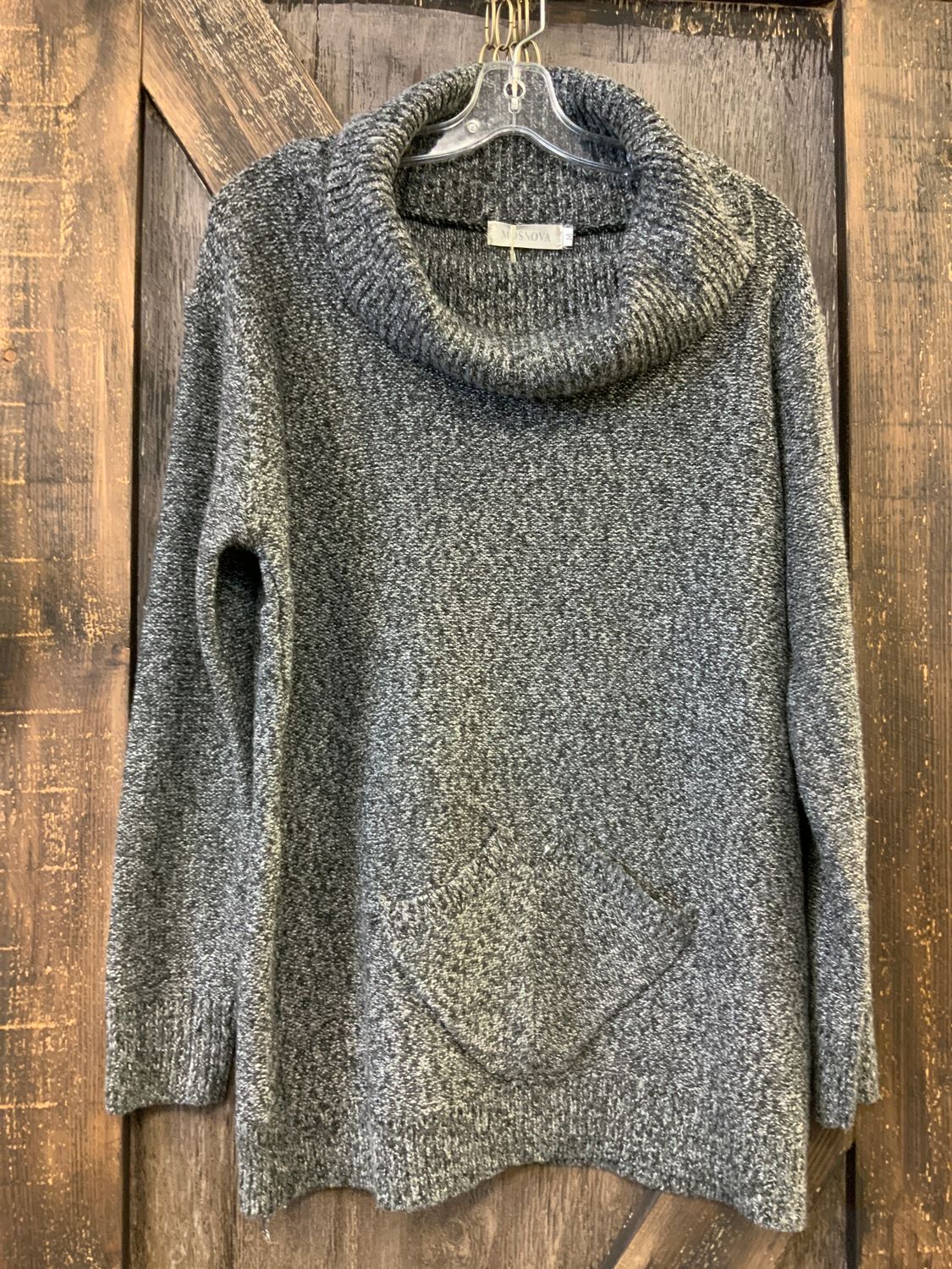 LADIES GREY SWEATER F31028R, Size: One Size