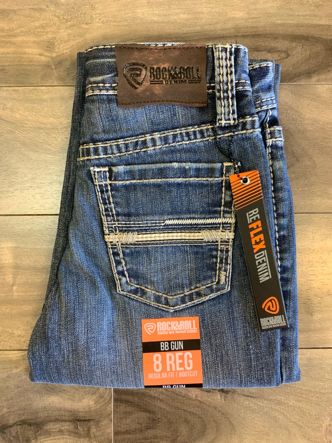 BOY’S ROCK&amp;ROLL BB gun REGULAR FIT BOOTCUT, Size: 8R