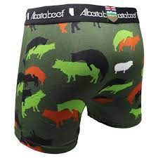 AB BEEF COWMO SUTRA GREEN UNERWEAR, Color: Forest Green, Size: XS