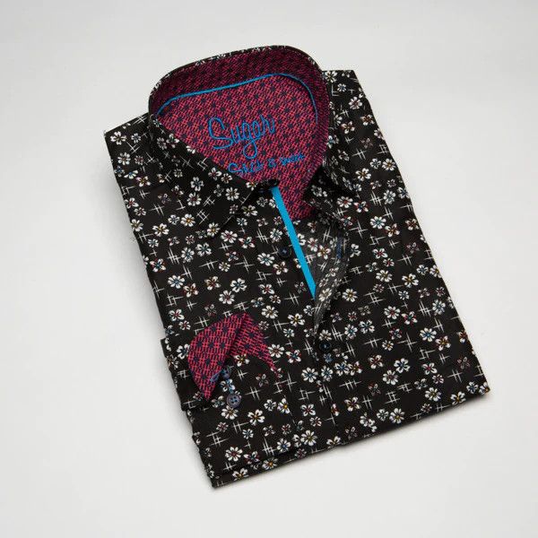 MEN'S L/S MALIBU BUTTON DRESS SHIRT, Color: Jet, Size: M