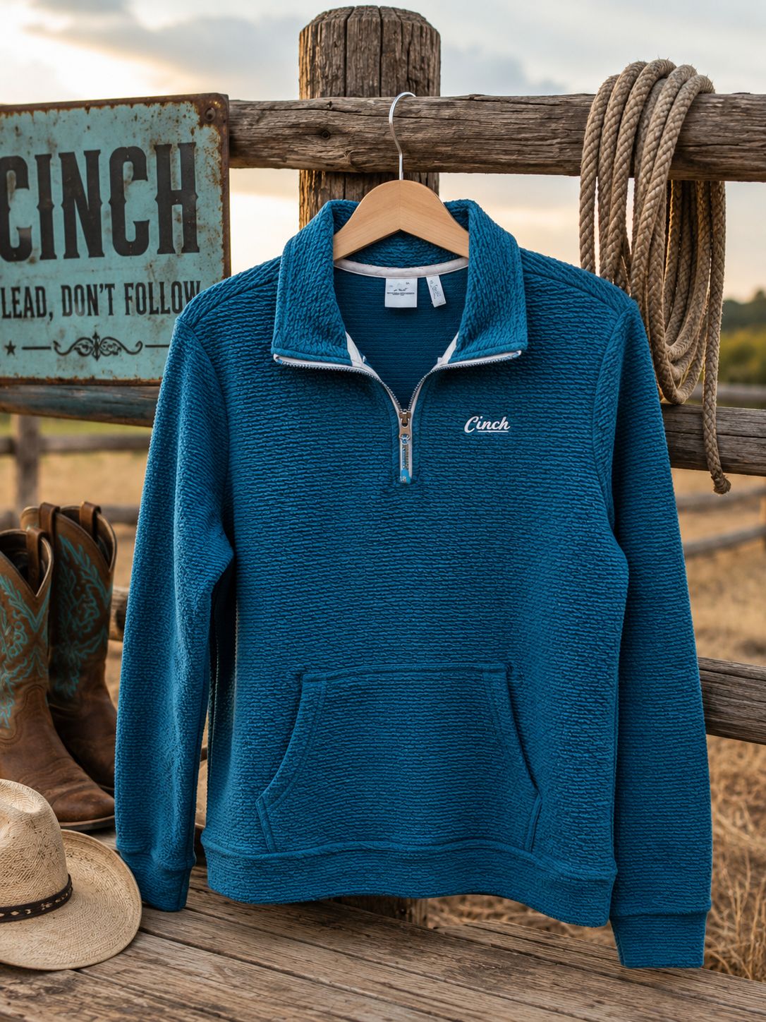 CINCH WOMENS 1/4 ZIP PULLOVER