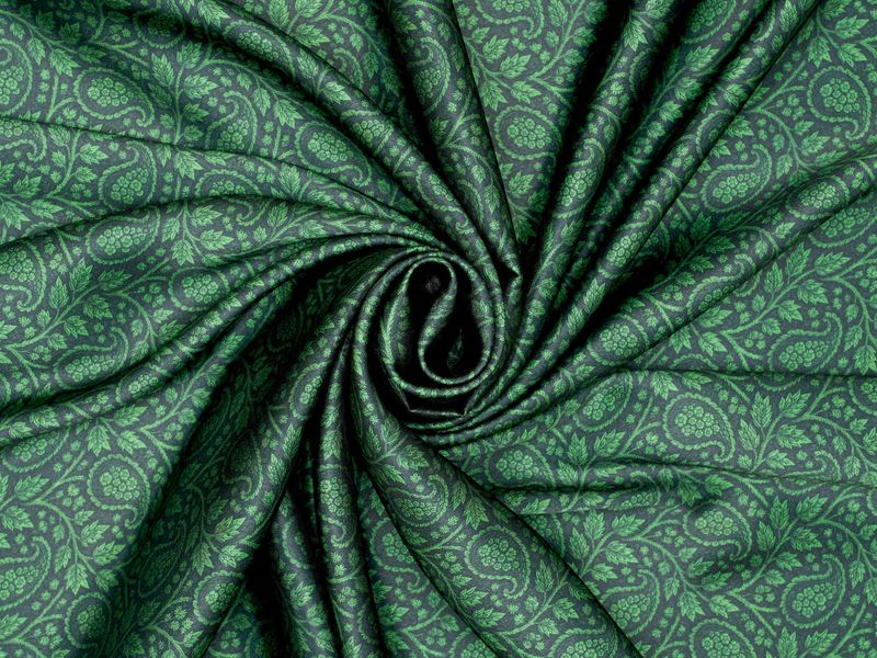Paisley Wild Rag Green &amp; Black