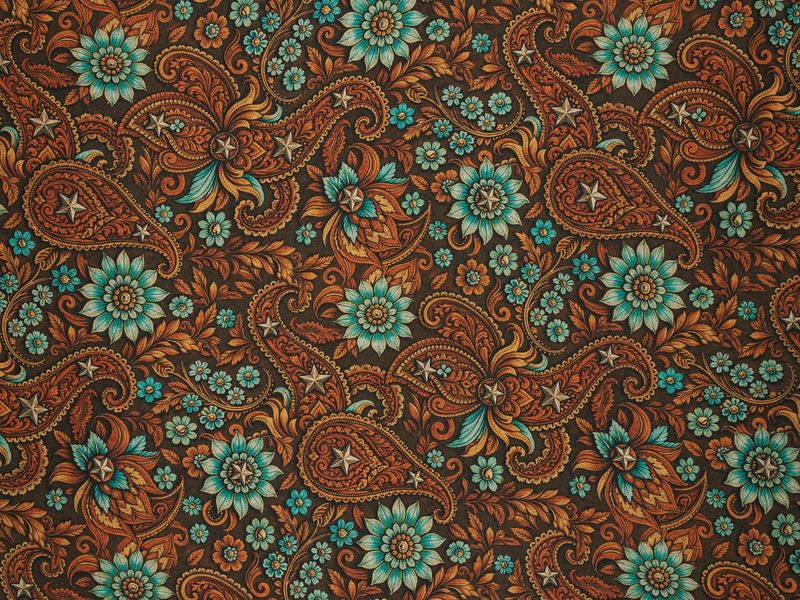 Western Paisley Wild Rag Bown &amp; Aqua
