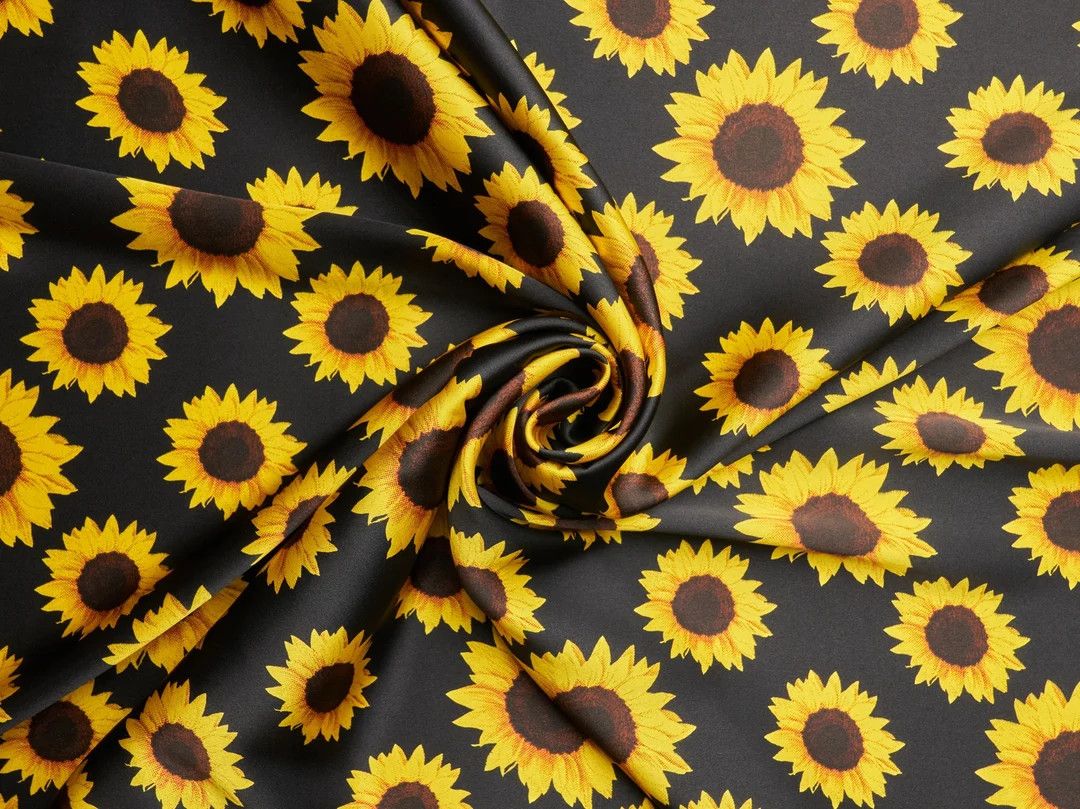 Sunflower Wild Rag Black