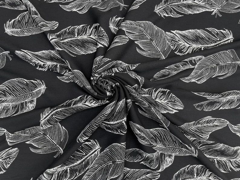 Feathers Wild Rag Black