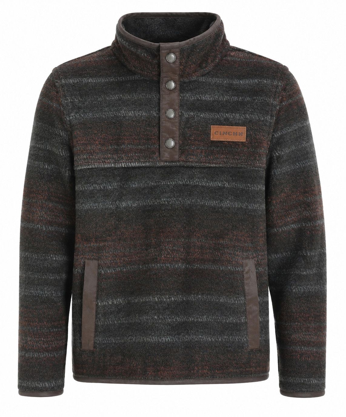 CINCH BOYS PULLOVER BROWN SMALL