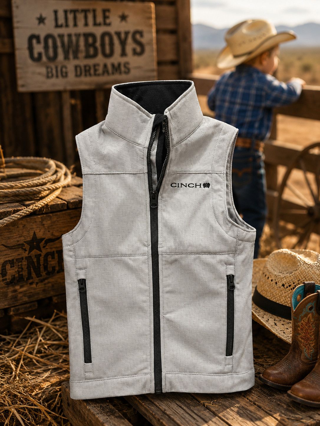 CINCH BONDED VEST  GREY XS