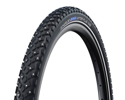 Schwalbe, Marathon Winter Plus, Pneu, 700x35C, Rigide, Tringle, Winter, SmartGuard, 67TPI, Noir