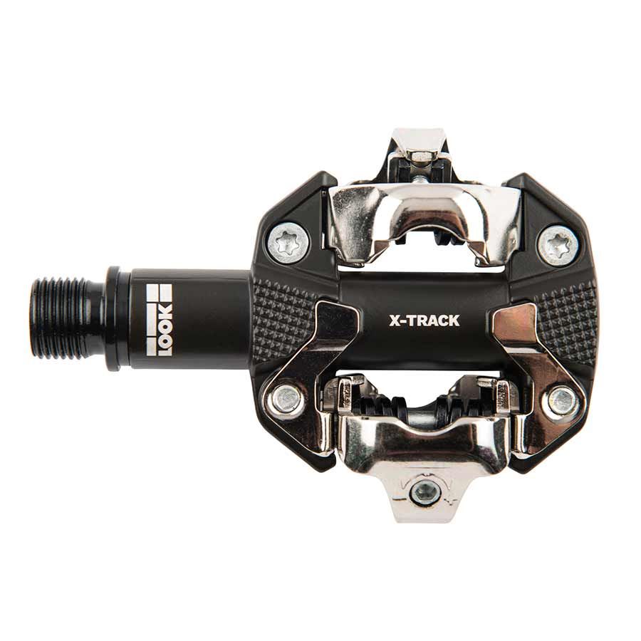 Look, X-Track, Pedales automatiques pour VTT, Corps en Aluminum, Essieu en Cr-Mo, 9/16'', Noir