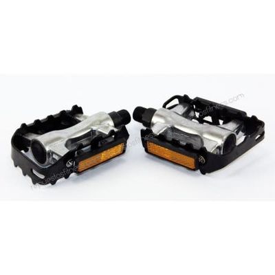 PEDALE 9/16 corps alliage/cage acier grip