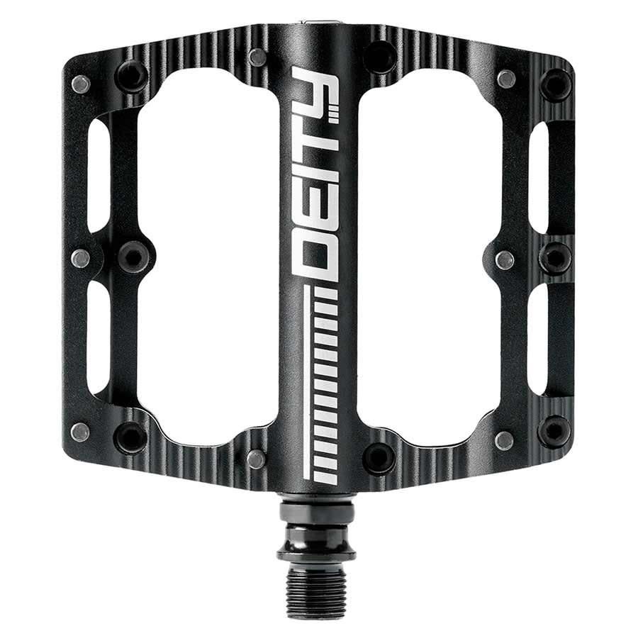 Deity, Black Kat, Platform Pedals, Aluminium body, Cr-Mo axle, 100mm x 100mm, Black