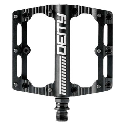 Deity, Black Kat, Platform Pedals, Aluminium body, Cr-Mo axle, 100mm x 100mm, Black