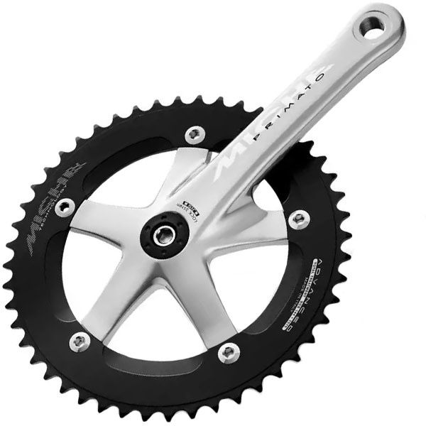 Miche Primato Advanced Track Crank Set Silver 165mm 48t