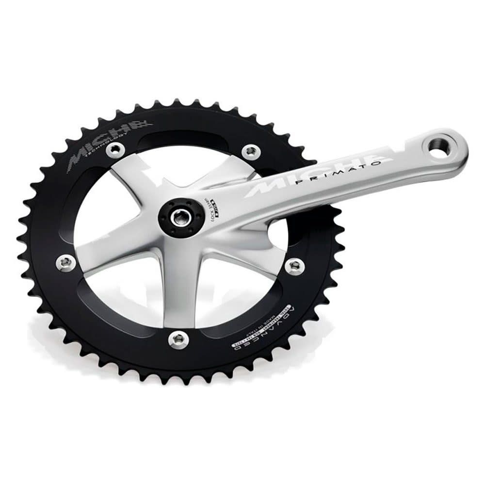 MICHE PÉDALIER ADVANCED PISTE, Silver, 170mm, 49D