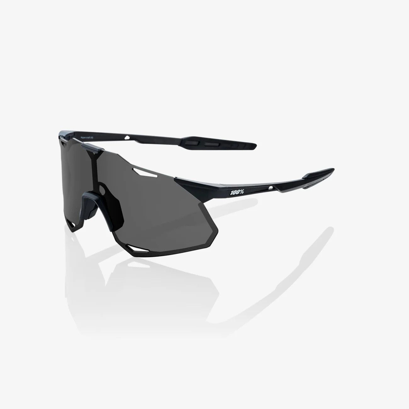 100% Hypercraft XS Sunglasses, Matte Black frame - Smoke Lens