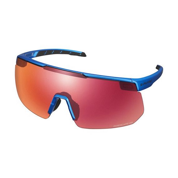 S-PHYRE MAGNETIC, METALLIC BLUE FRAME, WITH RIDESCAPE ROAD LENS AND RIDESCAPE CLOUDY SPARE Metallic Blue with Ridescape RD (Road) Lens ONE