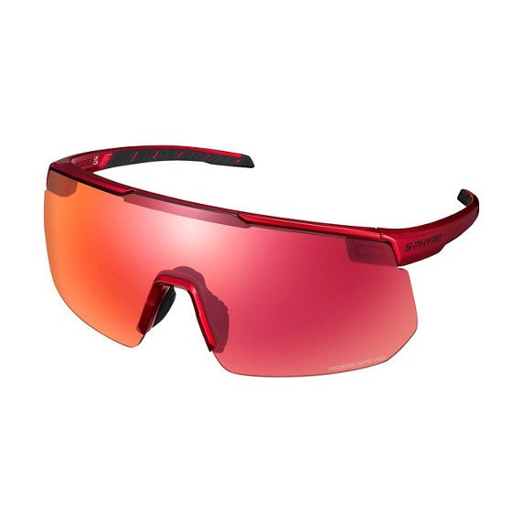 S-PHYRE MAGNETIC, METALLIC RED FRAME, WITH RIDESCAPE ROAD LENS AND RIDESCAPE CLOUDY SPARE Metallic Red with Ridescape RD (Road) Lens ONE