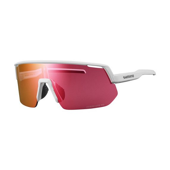 TECHNIUM L, MATTE WHITE FRAME, WITH RIDESCAPE ROAD LENS AND CLEAR SPARE Matte White with Ridescape RD (Road) Lens ONE