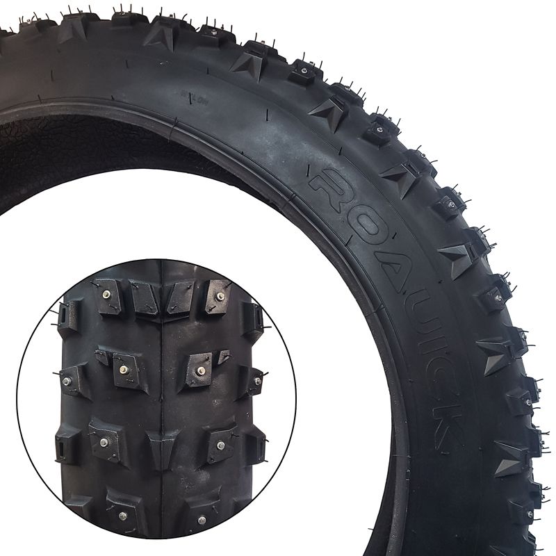 20 x 4.00 Studded Fatbike Tire - Folding Studded Tire