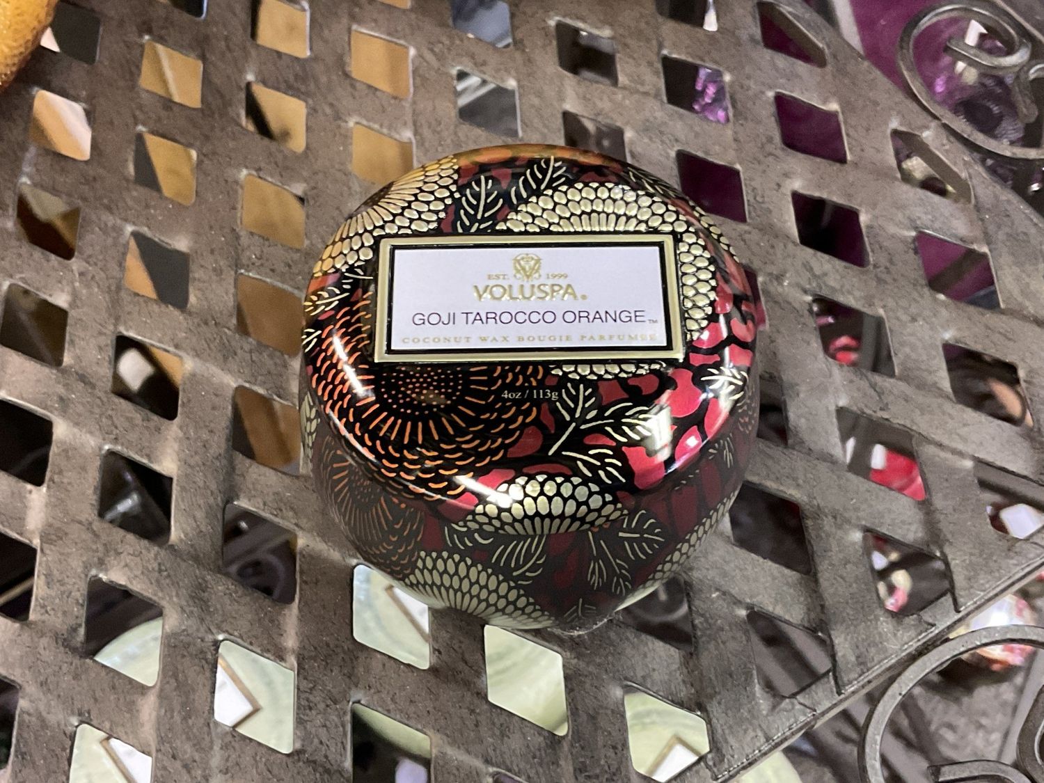 Voluspa Goji Orange Mini Tin Candle