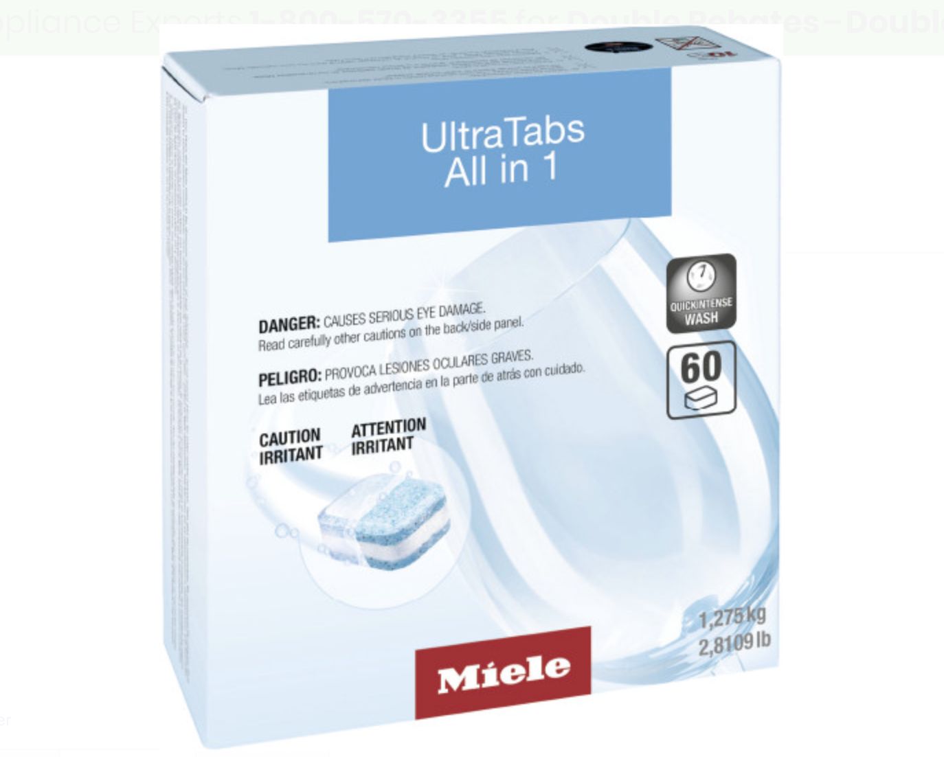 Miele Dishwasher Ultra Tabs All in 1