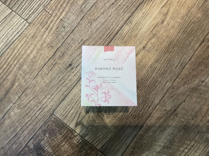 Thymes Kimono Rose Aromatic Candle