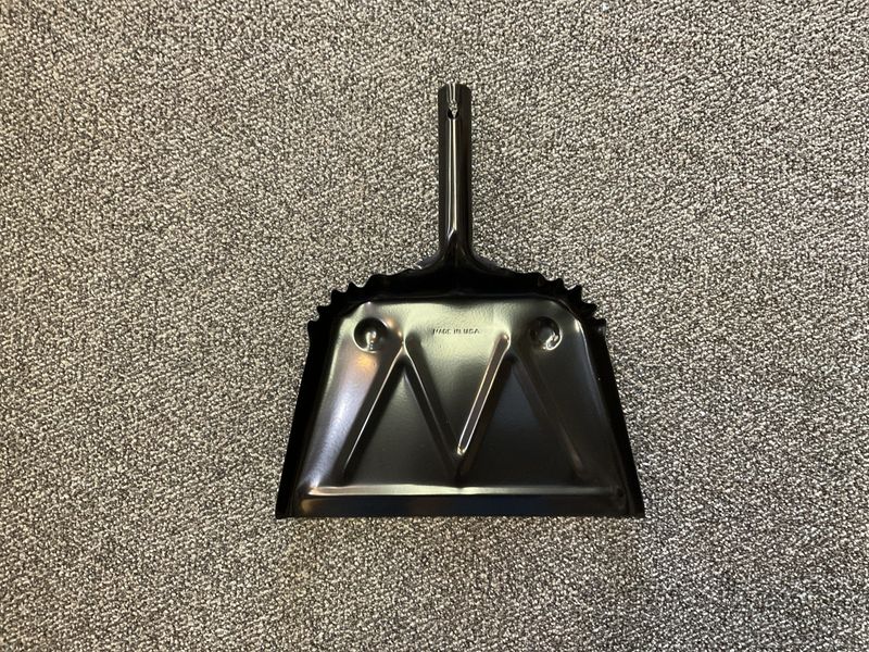 12” Black Metal  Dust Pan