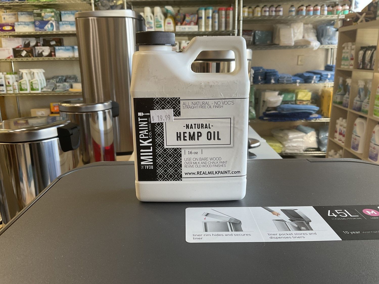 The Real Milk Paint Natural Hemp Oil 16 oz