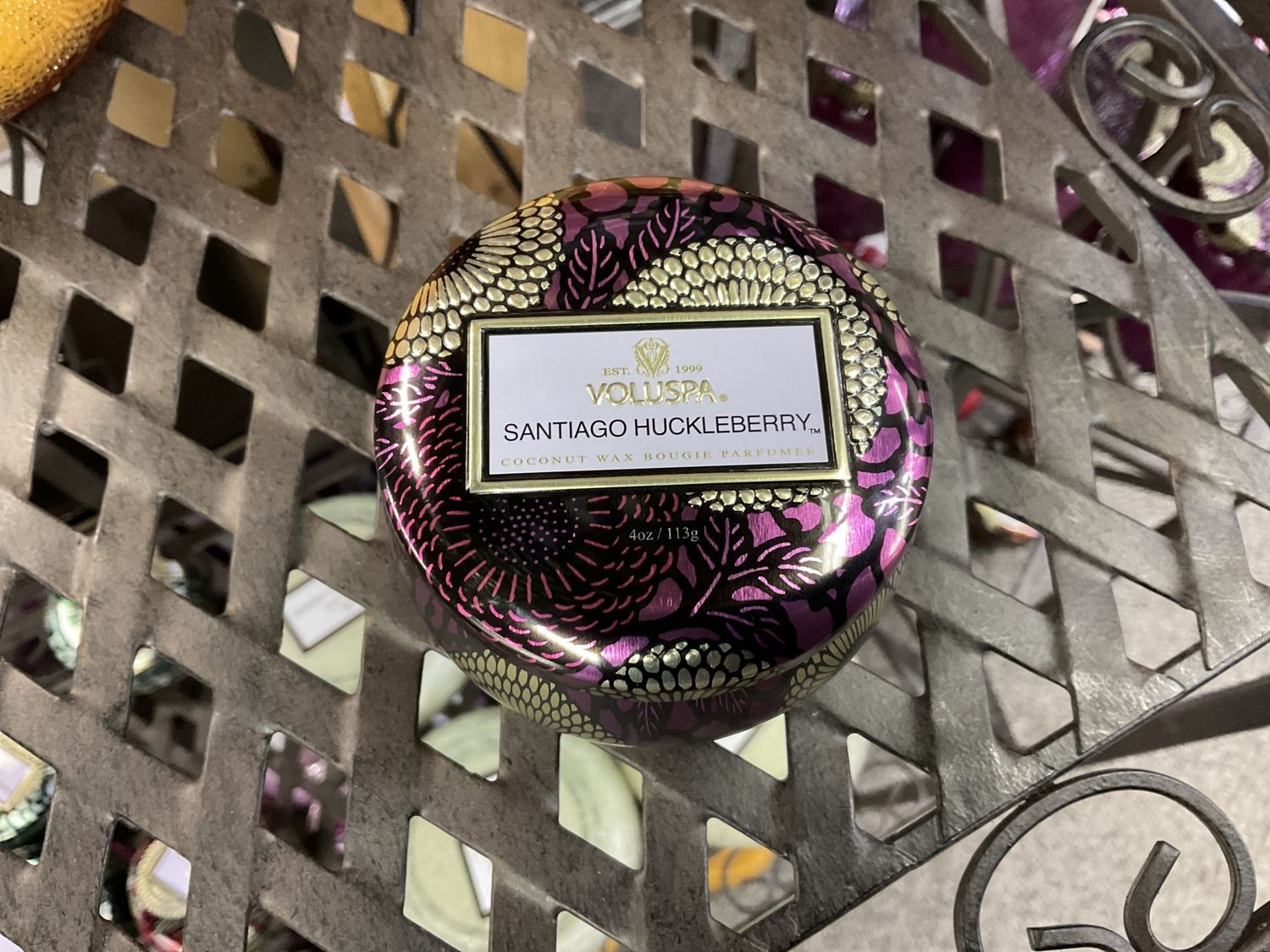 Voluspa Santiago Huckleberry Mini Tin Candle
