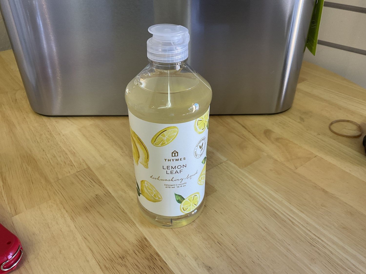 Thymes lemon leaf dishwashing liquid 16 oz