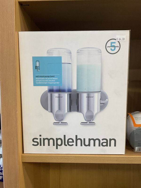 SimpleHuman Wall Mount Pumps (Twin)