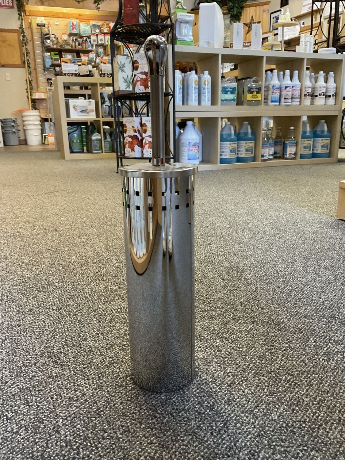 Silver Toilet Brush W/ Square Hole