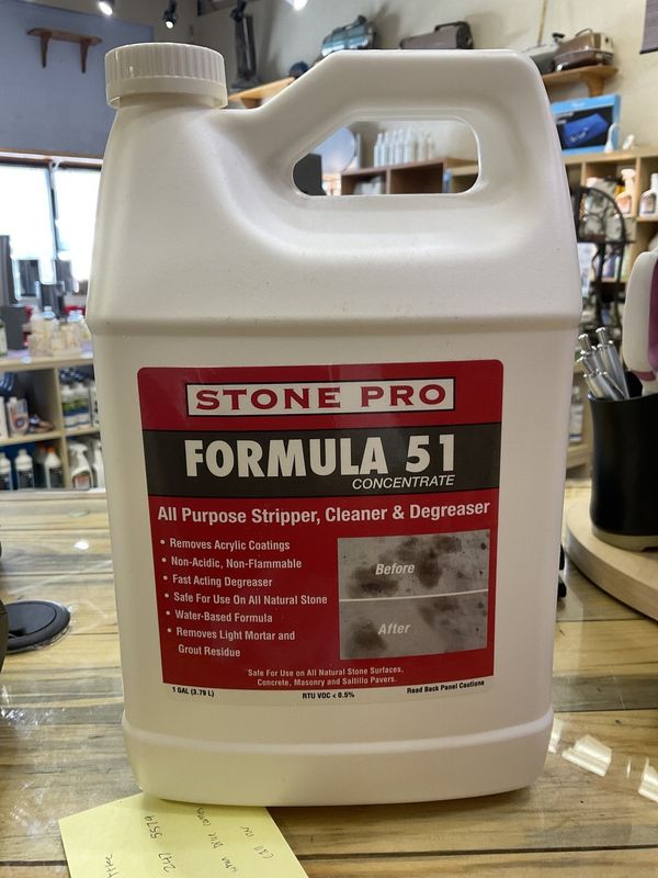 Stone Pro Formula 51 Concentrate All Purpose Stripper, Cleaner &amp; Degreaser 1 Gal