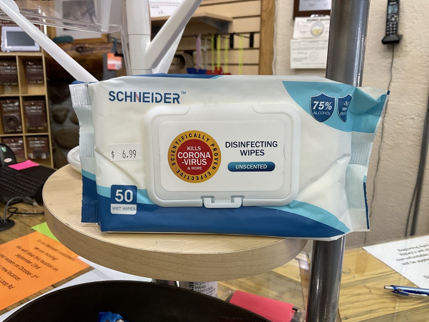 Schneider Disinfecting Wipes unscented 50 wipes