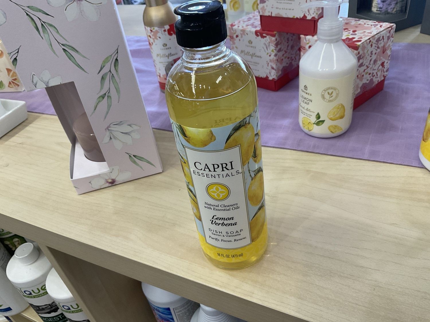 Capri Essentials lemon verbena Dish Soap 16 oz