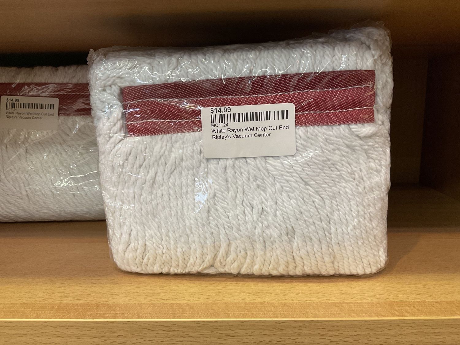White Rayon Wet Mop Cut End