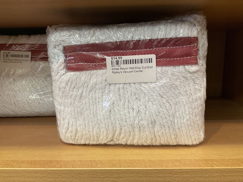 White Rayon Wet Mop Cut End