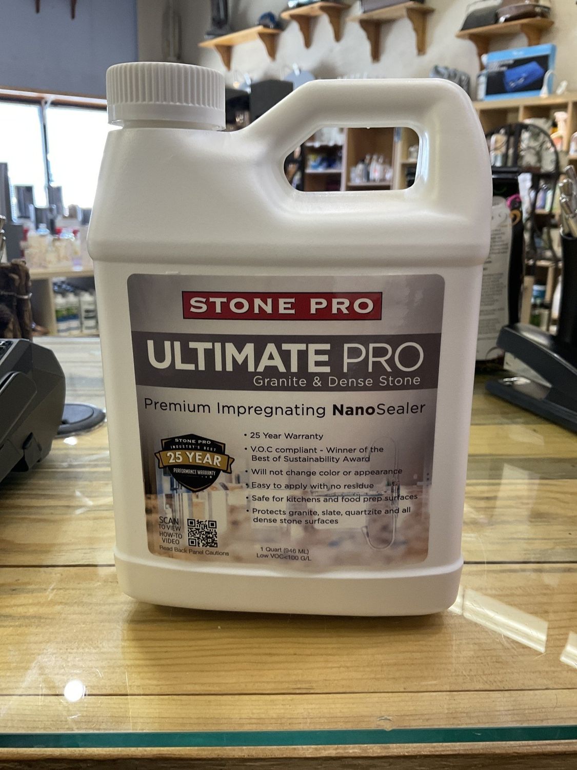 Stone Pro Ultimate Pro Granite &amp; Dense Stone Premium Impregnating NanoSealer 1 Quart