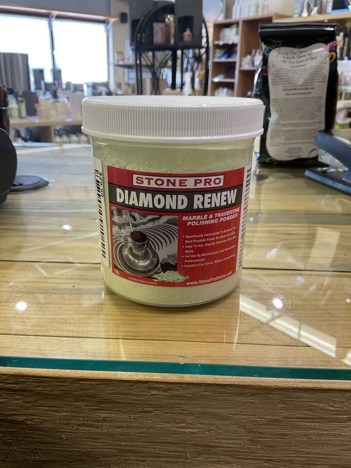 Stone Pro Diamond Renew Marble &amp; Travertine Polishing Powder 1lbs