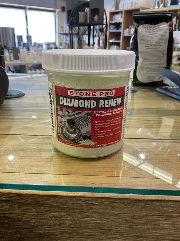 Stone Pro Diamond Renew Marble &amp; Travertine Polishing Powder 1lbs