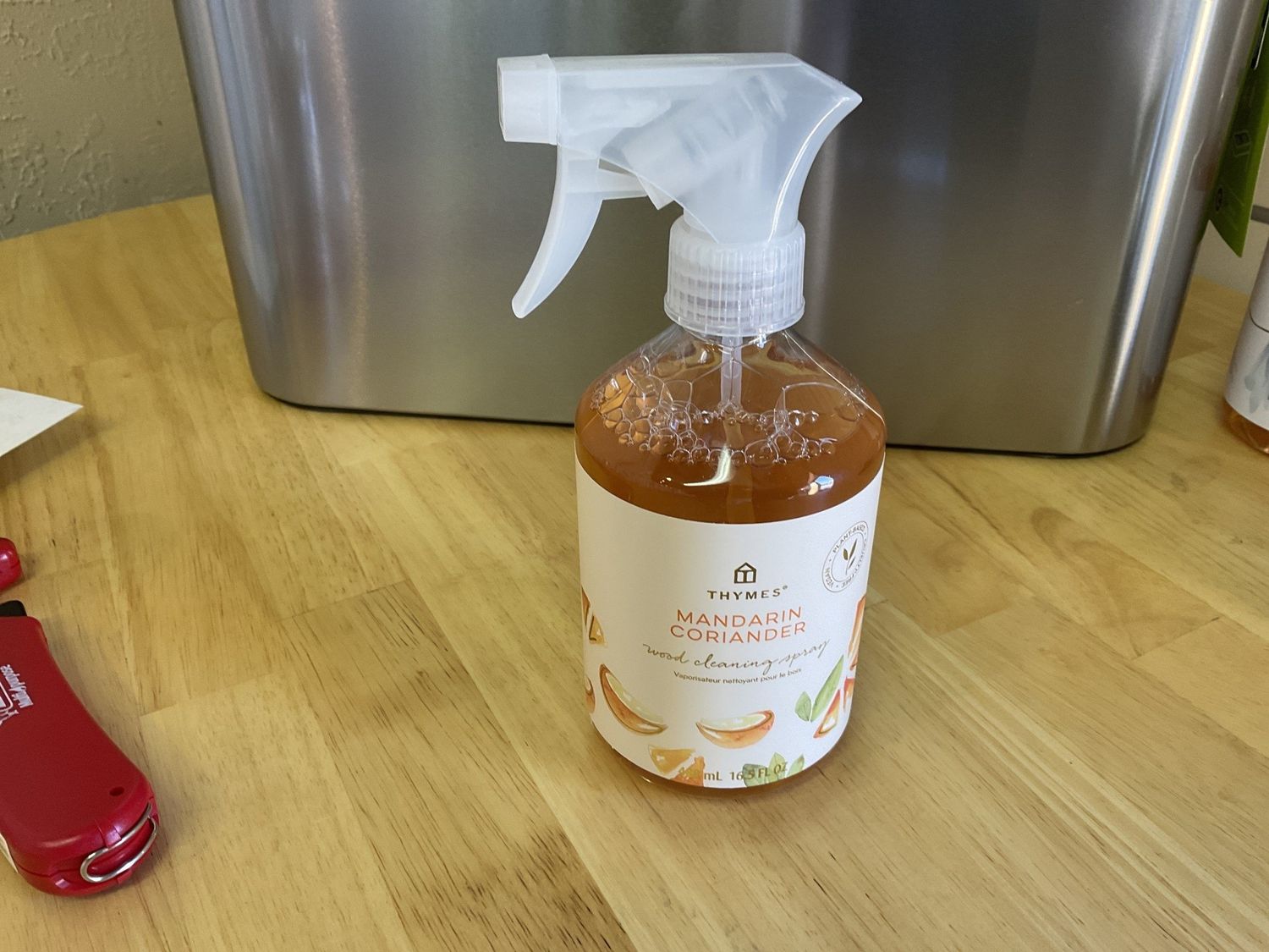 Thymes mandarin coriander wood cleaning spray 16 oz