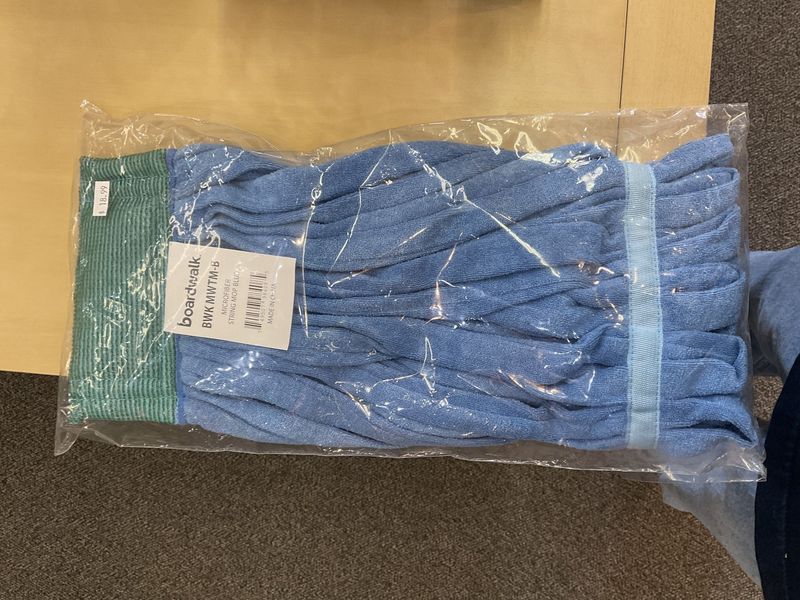 Boardwalk Microfiber String Mop Blue