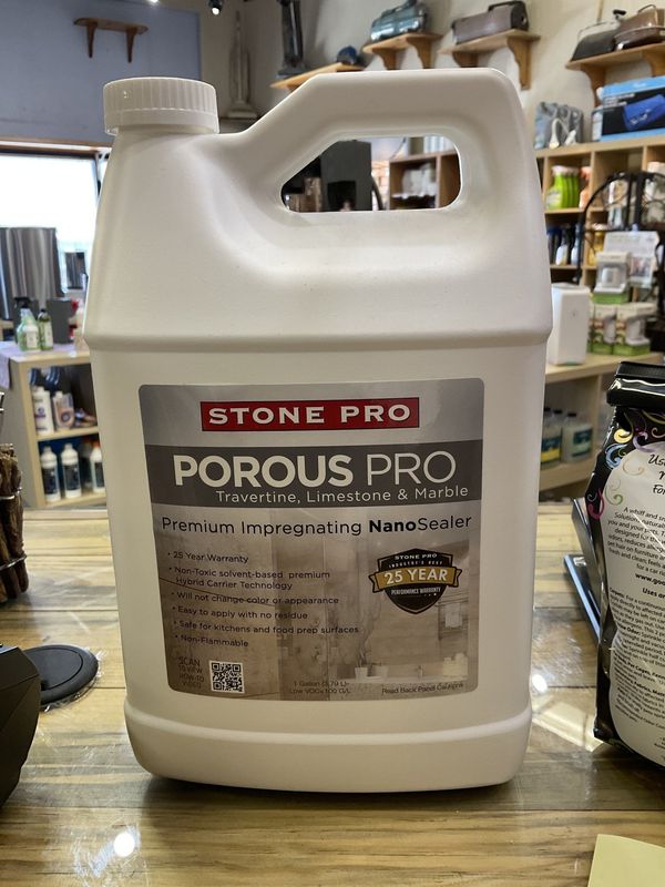 Stone Pro Porous Pro Tavertine, Limestone &amp; Marble Premium Impregnating NanoSealer 1 Gal