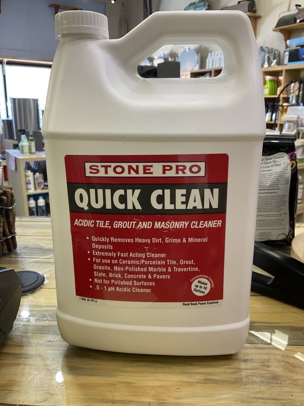 Stone Pro Quick Clean Acidic Tile, Grout And Masonry Cleaner 1 Gal