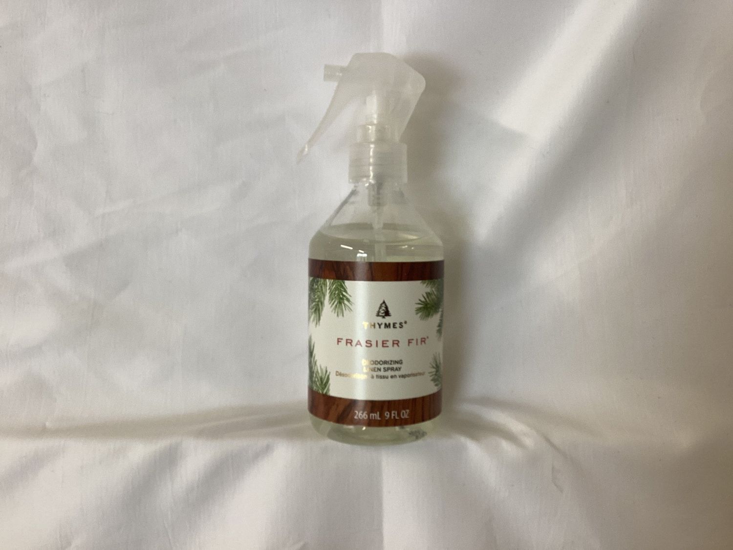 Thymes Frasier fir deodorizing linen spray 9 oz